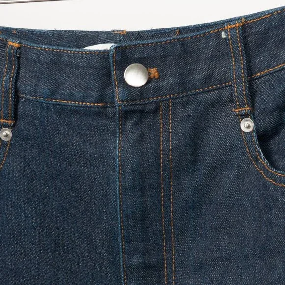Tibi Earl Dark Denim Indigo Barrel Jeans - Picture 8 of 12